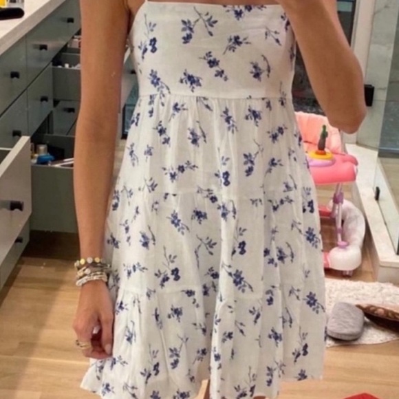 Abercrombie & Fitch Tie-Strap Tiered Mini Dress - Picture 2 of 6